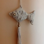 Knitted fish handmade