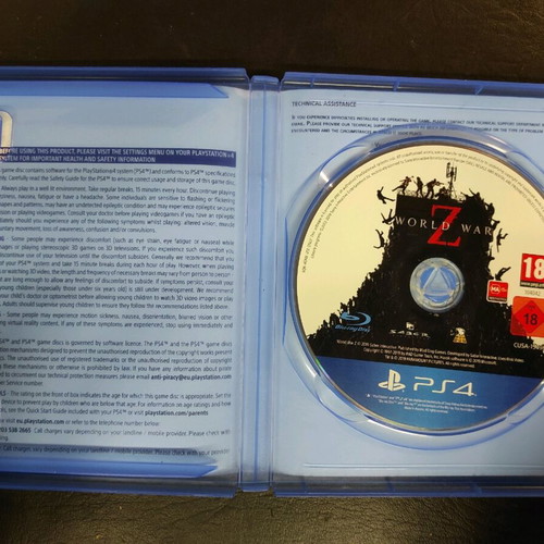 World War Z PlayStation 4 game used, action