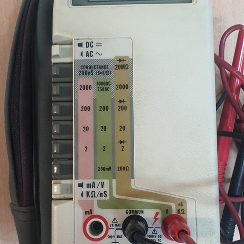 Fluke 8020A digital multimeter used with case
