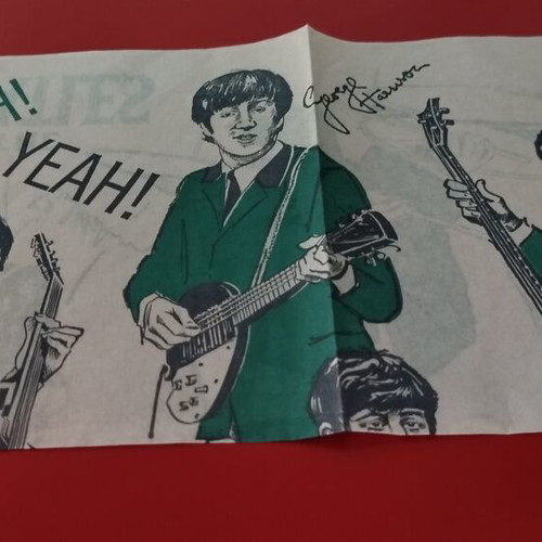 Collectible Beatles napkin from the 70s, like new