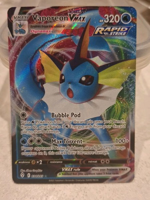 Pokémon Vaporeon VMAX Rapid Strike 030/203 κάρτα