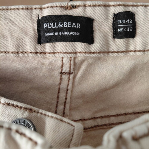 Pull & Bear men's jeans like new, stone washed beige-gray, size EUR 42