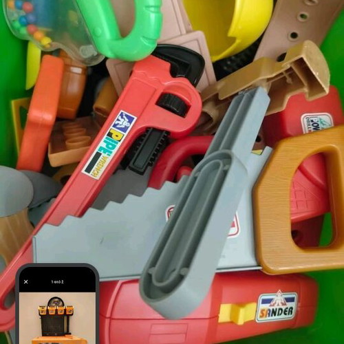 Children's Workbench with Many Tools like new
