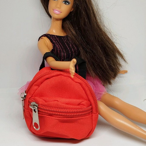 Doll backpack red in excellent condition with 2 compartments