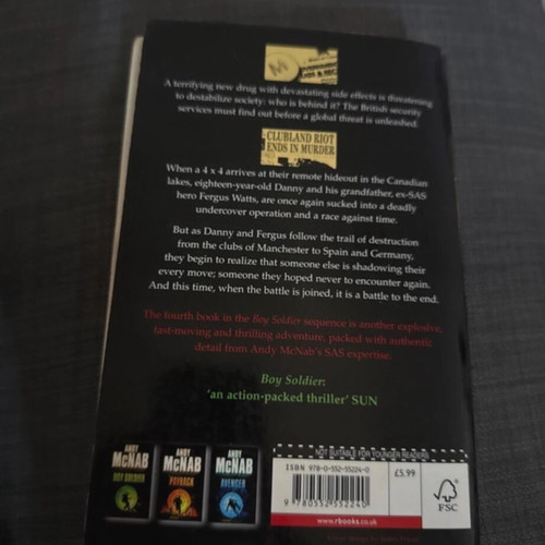 Meltdown Andy McNAB book used, English language