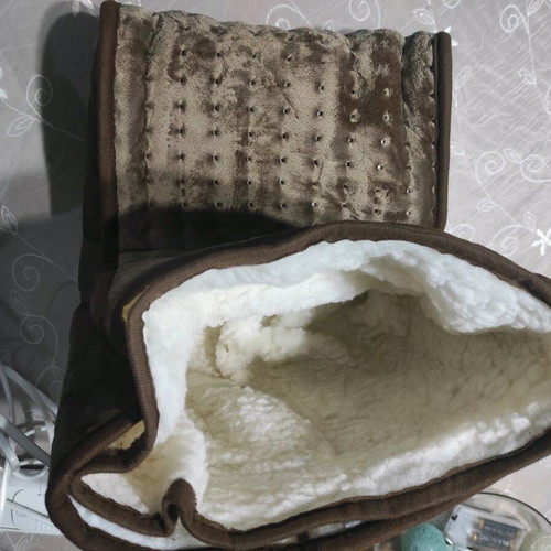 Θερμαντική συσκευή για πόδια γούνινο διπλό ηλεκτρικό μποτάκι καινούργιο
