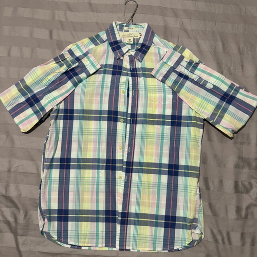 H&M L.O.G.G. Pastel Plaid Shirt Medium Like New