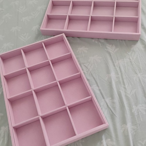 Jewelry organizers, pack of 2, pink