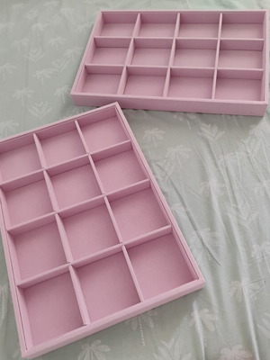 Jewelry organizers, pack of 2, pink