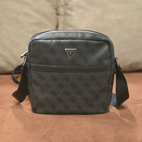Guess Vezzola shoulder bag, black and grey