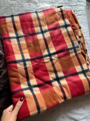 Brown fleece blanket for double bed new