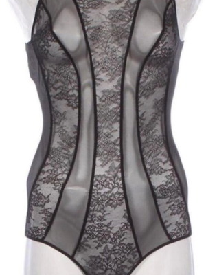 Chantal Thomass Chantelle lace corset M new with tags black
