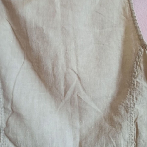 On Line women's linen vest beige medium like new