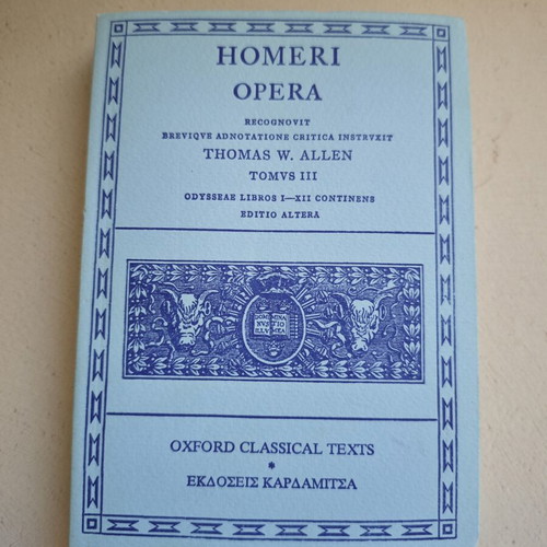 Homeri Opera Odusseae Volume 3 Books 1 to 12 like new, Greek
