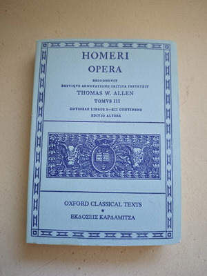 Homeri Opera Odusseae Volume 3 Books 1 to 12 like new, Greek