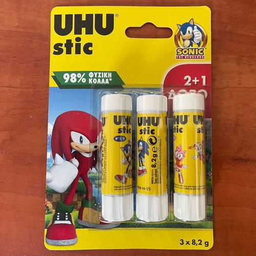 UHU Glue Stick for Paper 8.2gr Pack of 3 New