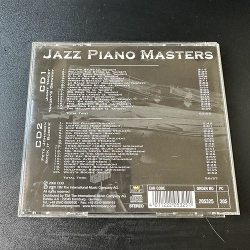 Jazz Piano Masters 2 CD set, Jimmy Yancey & Pete Johnson
