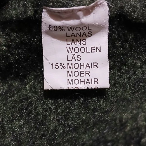 T.T Studio wool and mohair sweater size M like new, green