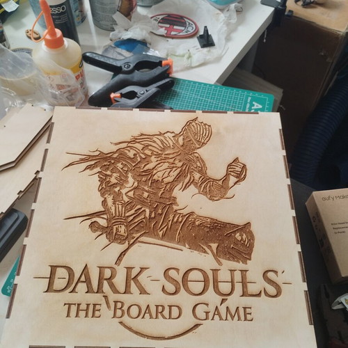 Wooden box for Dark Souls board game custom made
