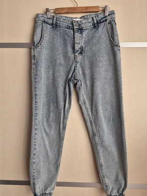 Kep's Men's Jogger Jean Acid Wash W32 used, turquoise
