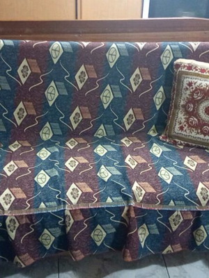 Sofa used that converts to table and bed 150x72cm