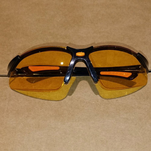 Work glasses yellow color new