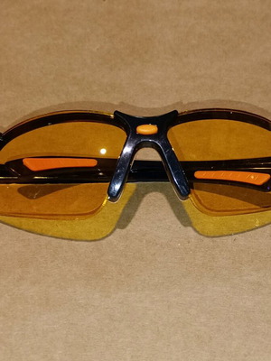 Work glasses yellow color new