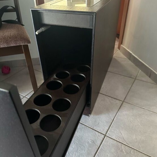 Handmade bar cabinet wenge shade like new