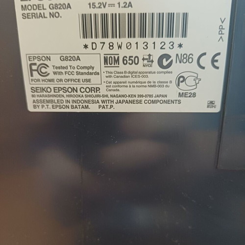 Epson scanner used with accessory cable