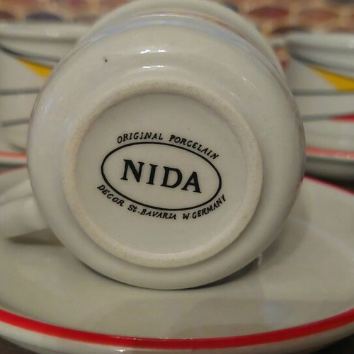 Coffee cups like new, German porcelain NIDA