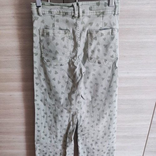 Zara floral jeans used 146 cm for 11 years green