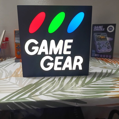 Game Gear Lighted Sign new, USB powered retro style