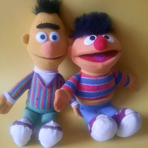 Sesame Street Bert and Ernie dolls used