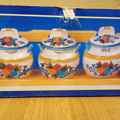 Storage jars new, set of 3 pieces