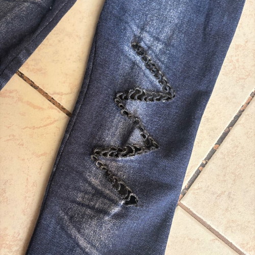 Set of 2 women's pants used, aggressive vintage culture chino and blue leggings