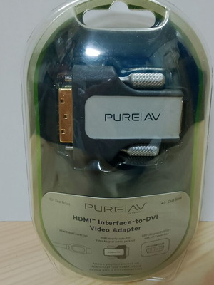 Pure AV HDMI to DVI adapter new