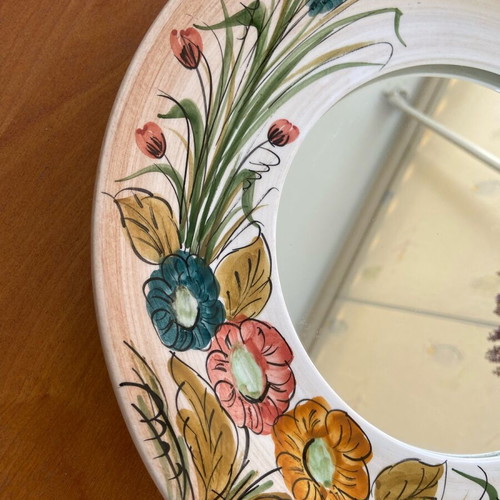 Vintage handmade ceramic with mirror used