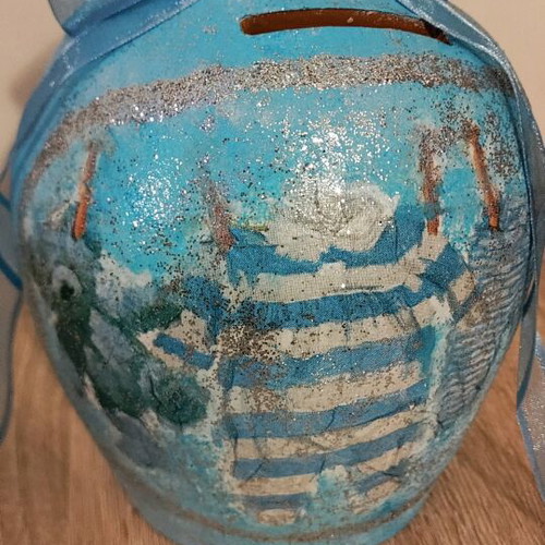 Ceramic piggy bank new for newborn boy gift