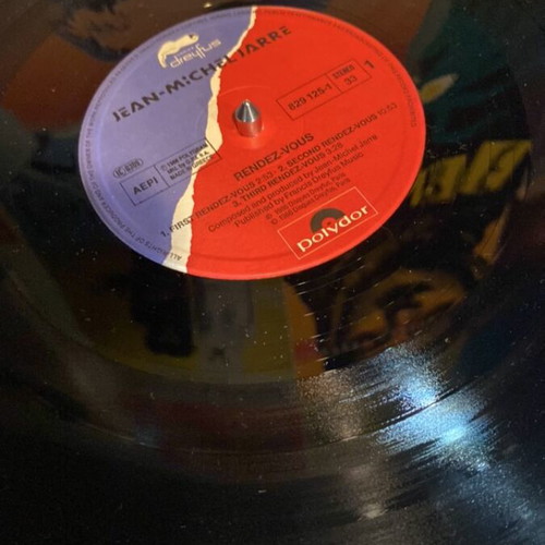 Jean Michel Jarre vinyl record used, electronic genre