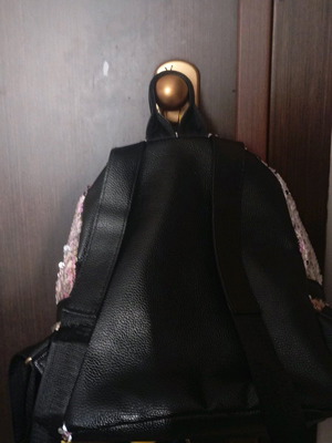 Backpack new multicolored and silver