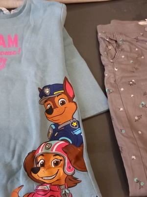 Sweatshirt dress and pants with inner lining 5-6 years H&M like new