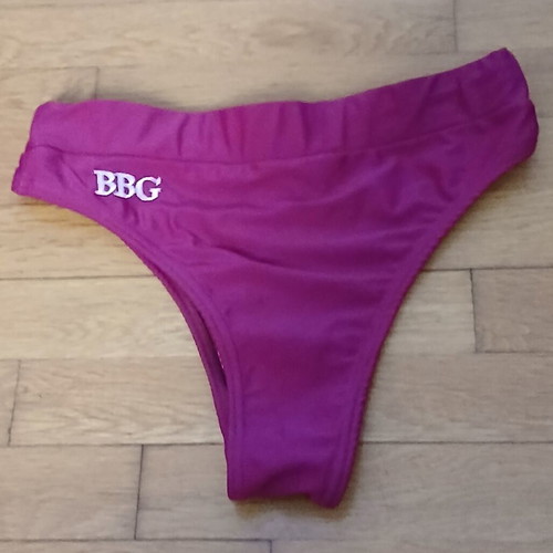 Bubblegun high cut bikini bottom medium used, pink and purple