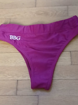 Bubblegun high cut bikini bottom medium used, pink and purple