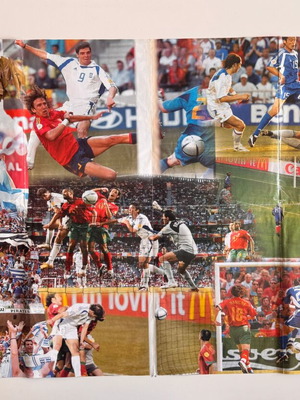 Αφίσα Εθνική Ελλάδας Euro 2004 διπλής όψεως μεταχειρισμένη 86cm x 57cm