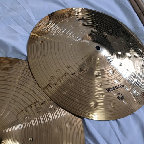 Turkey cymbal set B08, new, 5 pieces with drumsticks