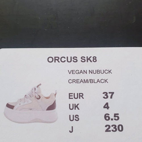 Buffalo sneaker cream/black like new, size 37