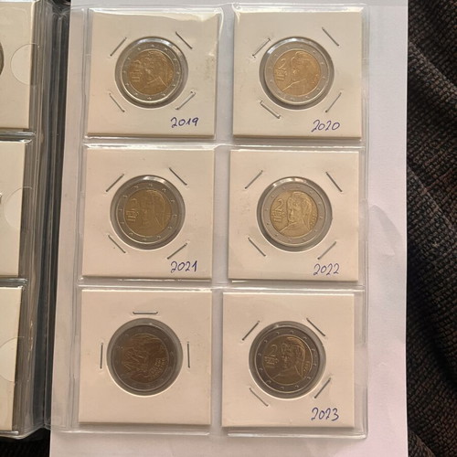 2 Euro Austria coin collection folder, 24 pieces 2002-2026
