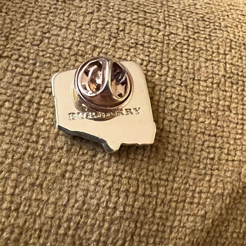 Burberry London Husky Dog and London Bus Pin Brooch like new