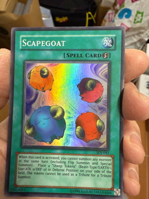 YU-GI-OH Scapegoat Gold Card σε άριστη κατάσταση
