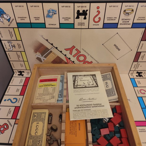 Monopoly Nostalgia board game like new, premium Greek edition with drachma coins